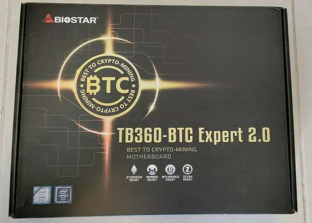 Alt view image 5 of 6 - Biostar TB360-BTC Expert 2.0 Motherboard CPU i3 i5 LGA1151 Intel DDR4 17x PCI-E