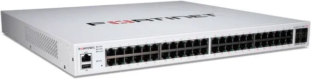 Alt view image 3 of 3 - Fortinet FortiSwitch 448E-POE, 48-port Managed PoE Switch, FS-448E-POE