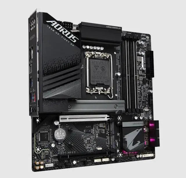Alt view image 3 of 6 - Gigabyte Z790M AORUS ELITE Motherboard CPU LGA1700 Intel DDR5 HDMI 2.5GbE LAN