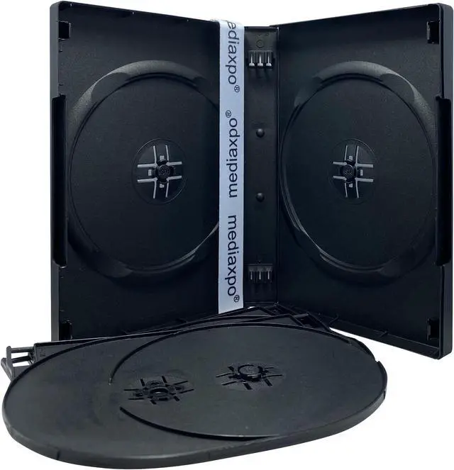 Alt view image 3 of 5 - 100 Black 8 Disc DVD Cases