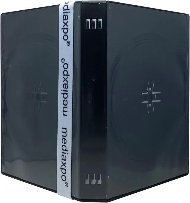 Alt view image 4 of 5 - 100 Black 8 Disc DVD Cases