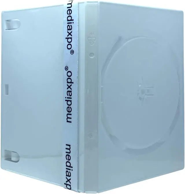Alt view image 2 of 3 - 200 PREMIUM STANDARD Solid White Color Single DVD Cases (Professional Use)
