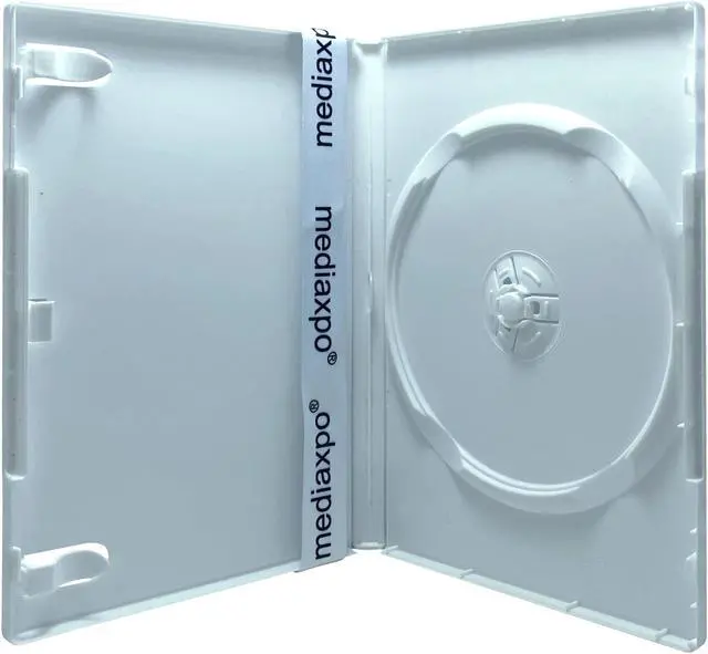 Main image of 200 PREMIUM STANDARD Solid White Color Single DVD Cases (Professional Use)