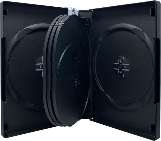 Alt view image 2 of 6 - 50 Black 8 Disc DVD Cases