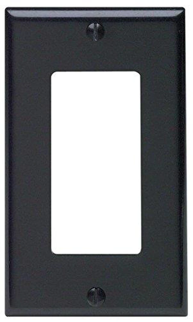 Alt view image 5 of 7 - 1 Gang Decora Plate Black