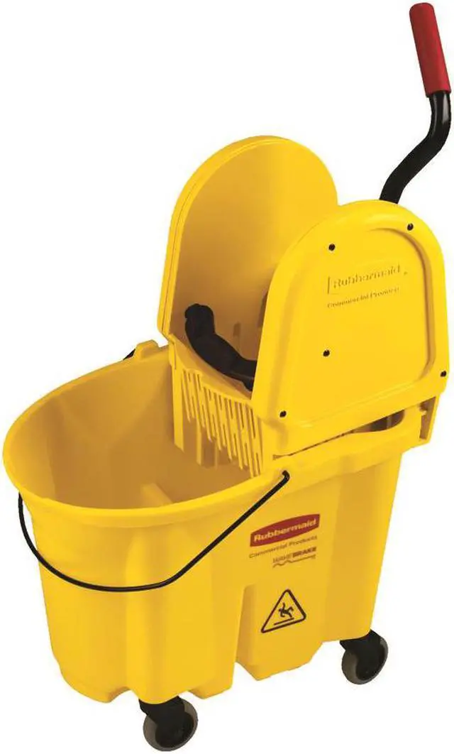 Alt view image 4 of 6 - Wavebrake 35 Quart Bucket/Wringer Combinations Yellow