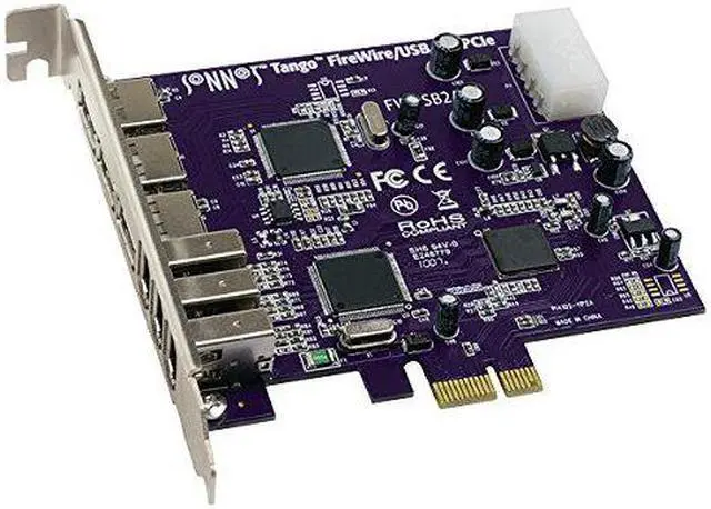 Alt view image 5 of 5 - SoNNeT FWUSB2A-E USB/FireWire Combo Adapter PCI Express (PCIe) x1