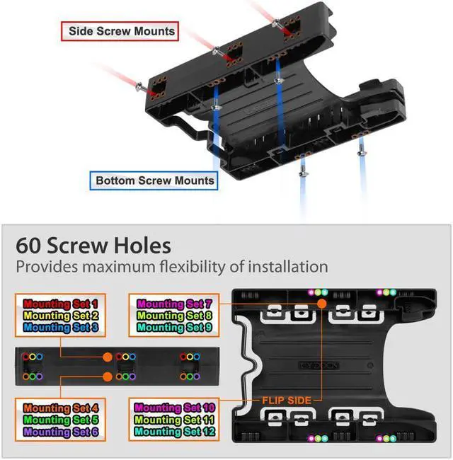 Alt view image 2 of 7 - ICY DOCK Dual Tool-Less Dual 2.5 to 3.5 HDD Drive Bay SSD Mounting Bracket Kit Adapter - EZ-Fit Lite MB290SP-B Dual (SSD Bracket Dual x2 Unit Package)