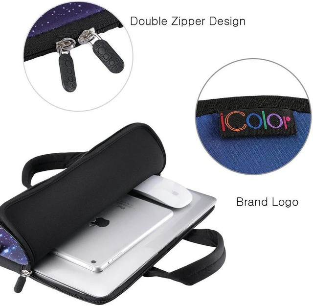Alt view image 2 of 2 - iColor 9.7" 10" 10.1" 10.2" inch Neoprene Tablet Bag Carring Case Sleeve Cover with Handle for fire hd 10 Tablet Case Laptops/Notebook/ebooks/Kids Tablet/Apple ipad Chimpanzee ICB10-9