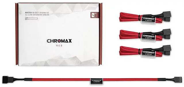 Main image of Noctua NA-SEC1 chromax.red 30cm Fan Extension Cables