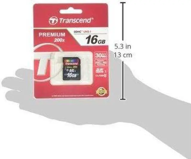 Alt view image 4 of 4 - Transcend 16GB SDHC Class 10 Flash Memory Card Up to 30MB/s (TS16GSDHC10E)