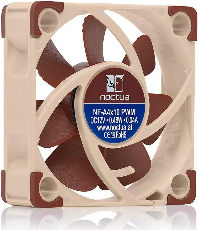 Alt view image 2 of 5 - noctua NF-A4x10 PWM Premium-quality Quiet Fan (40mm, Brown)