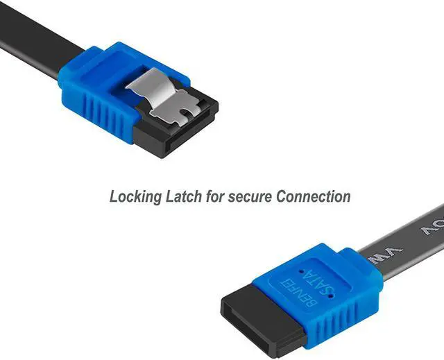 Alt view image 3 of 6 - BENFEI SATA Cable III, 12 Pack SATA Cable III 6Gbps Straight HDD SDD Data Cable with Locking Latch 18 Inch for SATA HDD, SSD, CD Driver, CD Writer