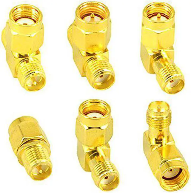 Alt view image 2 of 7 - YOTENKO 18pcs SMA Adapter Kit Standard SMA Male to SMA Female WiFi Antenna SMA Connectors Converter for WiFi Antenna/FPV Drone/Extension Cable