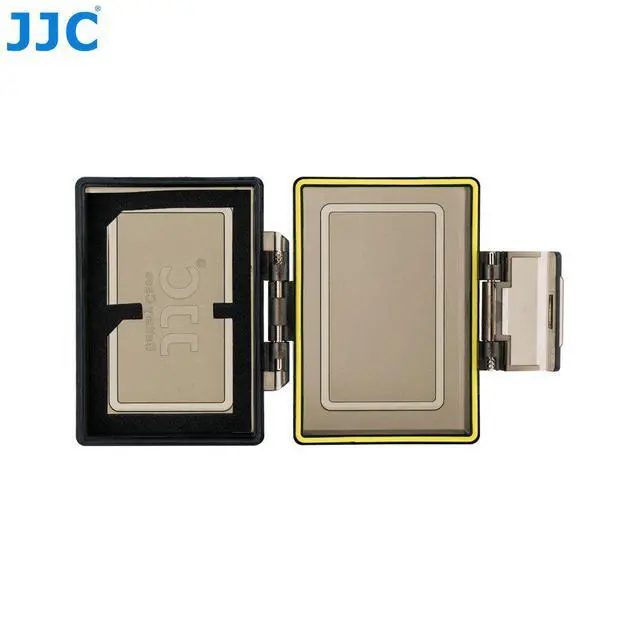 Alt view image 3 of 6 - JJC Universal Water-Resistant Camera Battery Case with 2 SD Card Slots Storage for Canon LP-E8 LP-E17 Nikon Fujifilm NP-