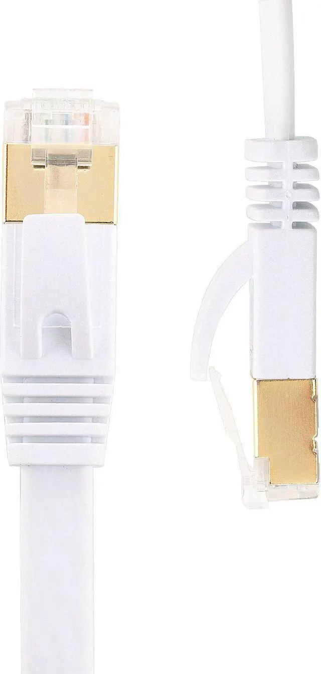Alt view image 4 of 7 - Jadaol Cat 7 Ethernet Cable 100 ft Shielded, Internet Network Computer patch cord, faster than Cat5e/cat6, Lan Wire for Router, Modem, Xbox – White