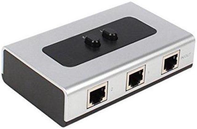 Achetez UT-015 100Mbps STP UTP RJ45 8p8c Plug à Double RJ45 Hub Splitter  Network Network Ethernet Swaptor Avec USB Câble D'alimentation USB de Chine