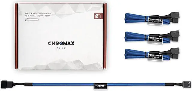 Main image of Noctua NA-SEC1 chromax.Blue 30cm Fan Extension Cables