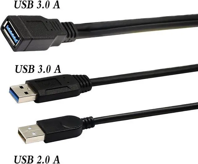 Alt view image 3 of 7 - zdyCGTime USB 3.0 Extender Cable USB 3.0 Female to USB 3.0 & USB 2.0 Male Extra Power Data Y Splitter Charger Extension Cable(33CM/13inch)