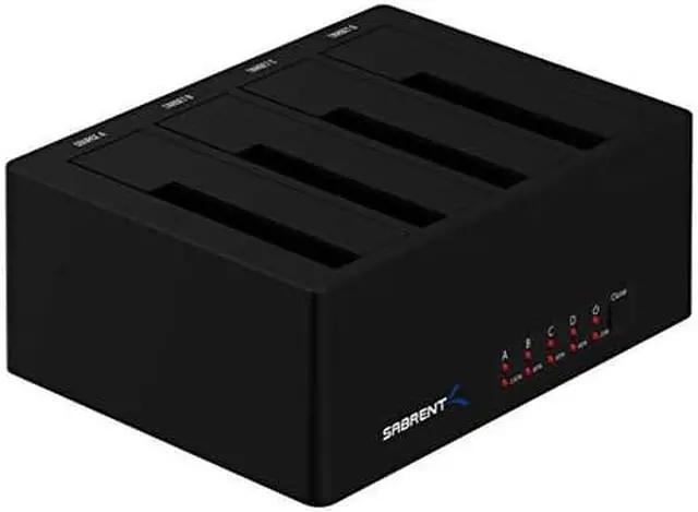 Alt view image 14 of 20 - Sabrent 4-Bay USB 3.0 SATA 2.5in/3.5in SSD/HDD Docking Station (DS-U3B4)