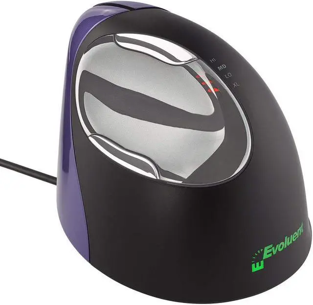 Alt view image 3 of 5 - Evoluent VerticalMouse 4 Small Mouse - Laser - Wired VM4S