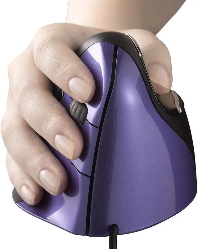 Alt view image 2 of 5 - Evoluent VerticalMouse 4 Small Mouse - Laser - Wired VM4S