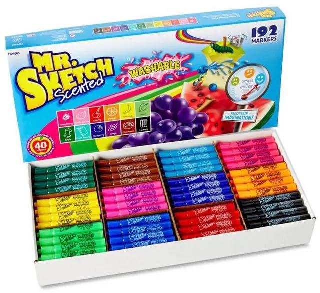 Alt view image 4 of 8 - Sanford - 1924063 - Washable Markers, Chisel, Assorted Colors, 192/Set