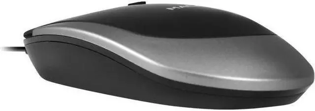 Alt view image 2 of 19 - USB-C Optical Quiet Click Mouse for Mac/PC in Black & Aluminum Gray