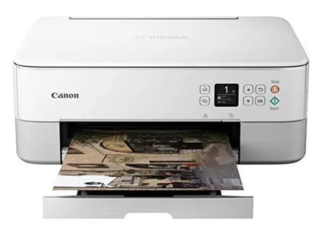 Alt view image 7 of 8 - Canon PIXMA TS5320 Wireless Office All-In-One Printer, White #3773C022