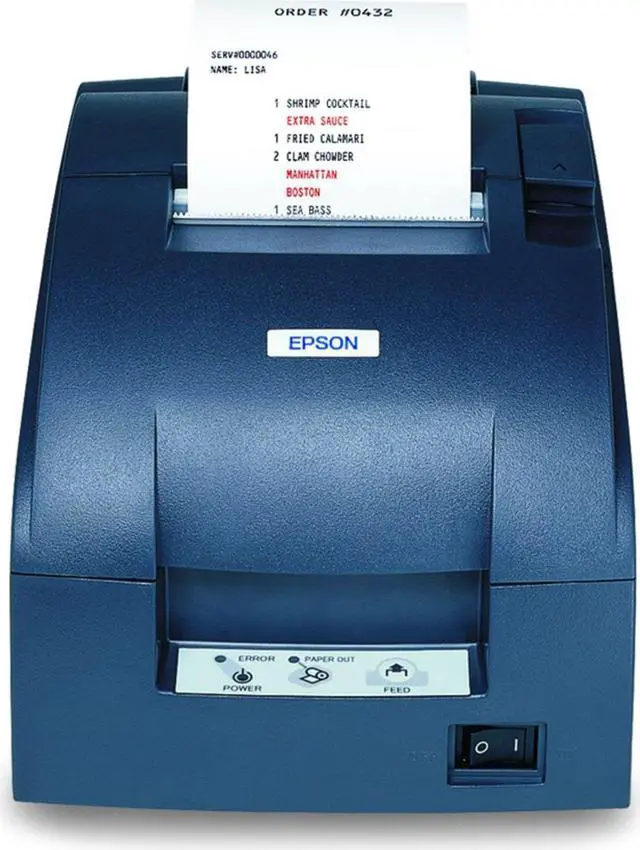Alt view image 2 of 6 - Epson TM-U220B 3" Impact Dot Matrix Receipt Printer, Ethernet (E04), MPOS, DHCP Enabled, Auto Cutter, Dark Gray - C31C514A7881