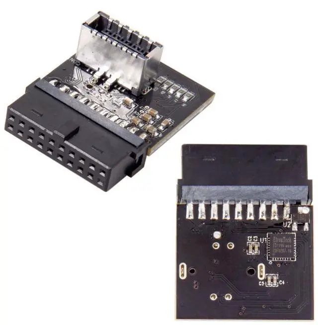 Alt view image 2 of 3 - USB-C PW-INC1TR ASUS motherboard USB3.120 pinTO 3.0 standard 20pin adapter chassis