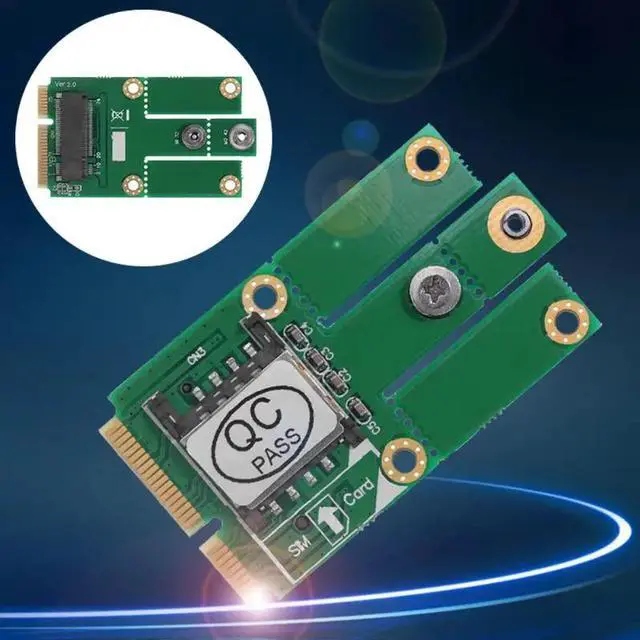 Alt view image 2 of 6 - M.2 NGFF B Key To Mini PCI-E PCIE Converter Adapter Card Kit With SIM Card Slot Support 3G 4G LTE Network Adapter Module For PC