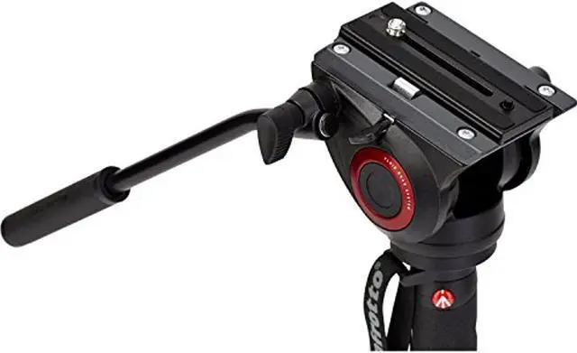 Alt view image 4 of 4 - Manfrotto Xpro Aluminum Video Monopod with 500 Series Video Head, Black (MVMXPRO500US)