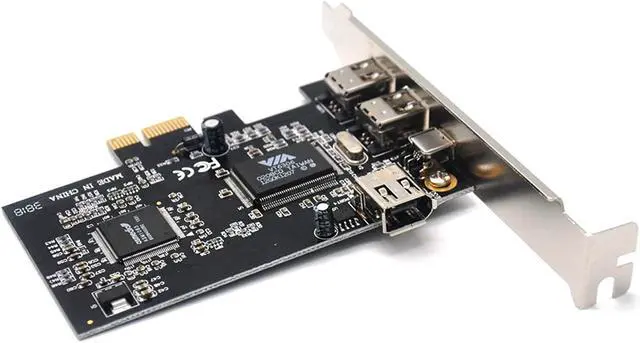 Alt view image 4 of 4 - Padarsey PCIe 3 Ports 1394A Firewire Expansion Card, PCI Express (1X) to External IEEE 1394 Adapter Controller (2 x 6 Pin + 1 x 4 Pin) for Desktop PC and DV Connection