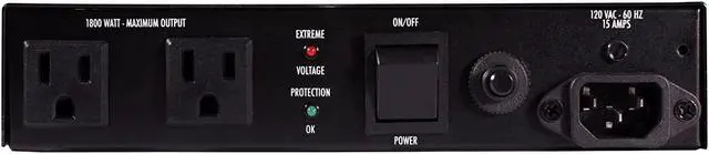 Alt view image 2 of 3 - Furman AC-215A Compact Power Conditioner with Auto-Resetting Voltage Protection - Black