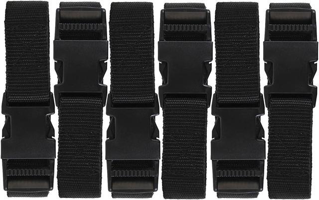 Harrier 72-Inch Utility Strap with Quick-Release Buckle Black 6-Pack