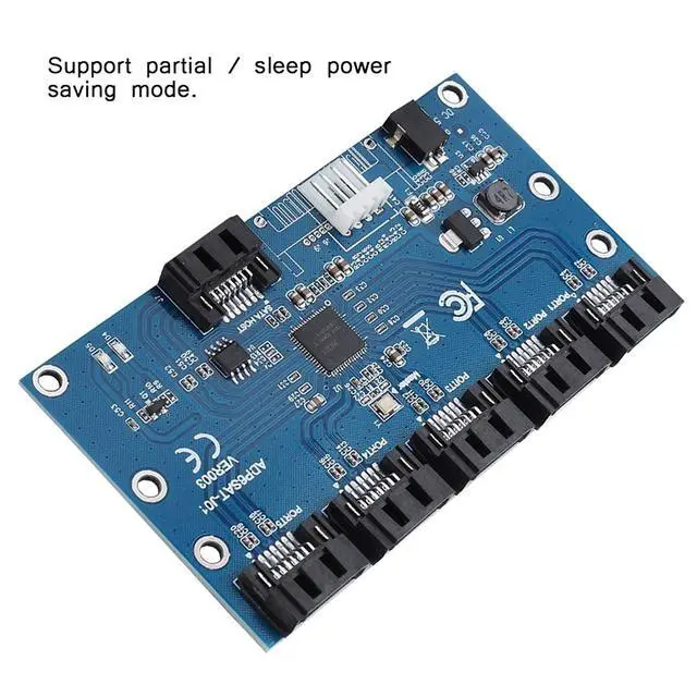Alt view image 7 of 7 - Zer one 1 to 5 Sata Port Multiplier SATA Expander Hard Disk Riser Card Computer Motherboard SATA3.0 Expansion Card,Support Hot Swap