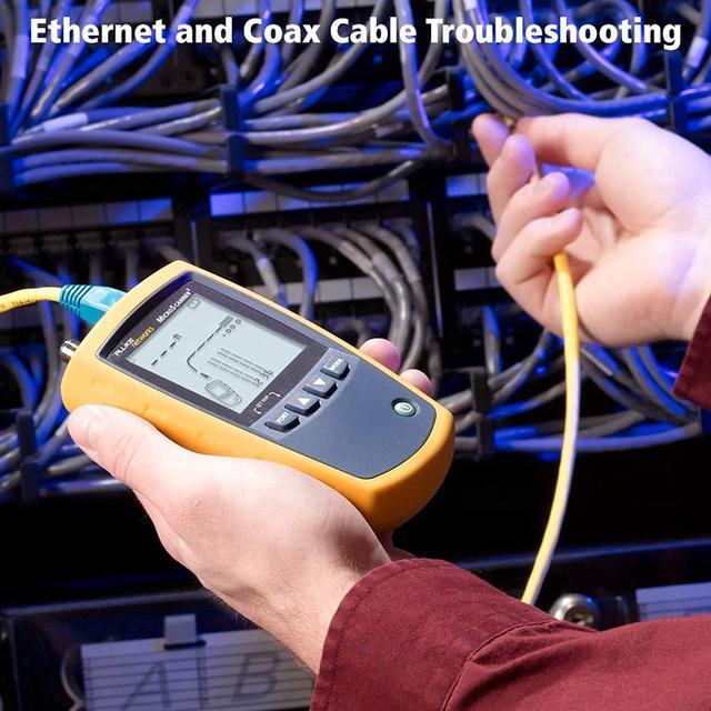 Alt view image 4 of 7 - Fluke Networks MS2-100 MicroScanner2 Copper Cable Verifier with Built-In IntelliTone Toning, Troubleshoots RJ11, RJ45, Coax, Tests 10/100/1000Base-T, and VoiP