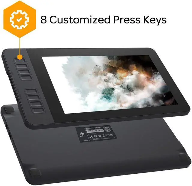 Alt view image 4 of 7 - GAOMON PD1161 11.6 Inches HD IPS Graphics Drawing Pen Display with 8 Shortcut Keys and 8192 Levels Battery-Free AP50 Stylus