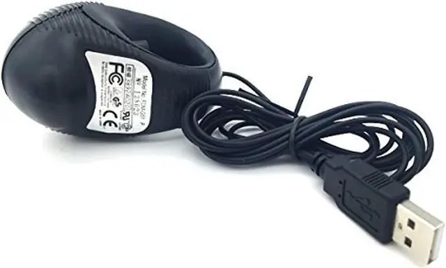 Alt view image 3 of 5 - YUMQUA Y-01 Portable Mini Finger Hand Held 4D USB Wired Trackball Mouse for Laptop Mac Window Computer Fits Left and Right Handed Users -Black