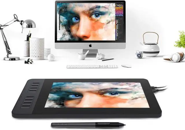 Alt view image 7 of 7 - GAOMON PD1161 11.6 Inches HD IPS Graphics Drawing Pen Display with 8 Shortcut Keys and 8192 Levels Battery-Free AP50 Stylus