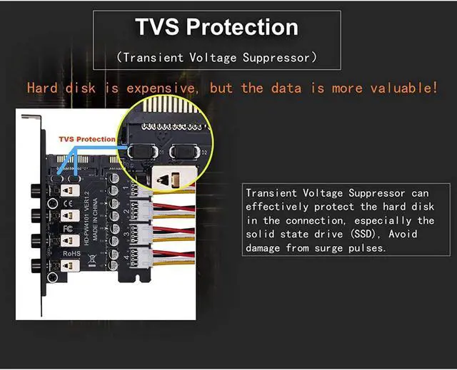 Alt view image 2 of 6 - Hard Drive Power Switch Module for 2.5 inch/3.5 inch SATA HDD/SSD, with TVS protection. SATA Switch, HDD Power Switch Hard Drive Selector,Controls up to Four HDDs, Intelligent Control Hard Disk Manage