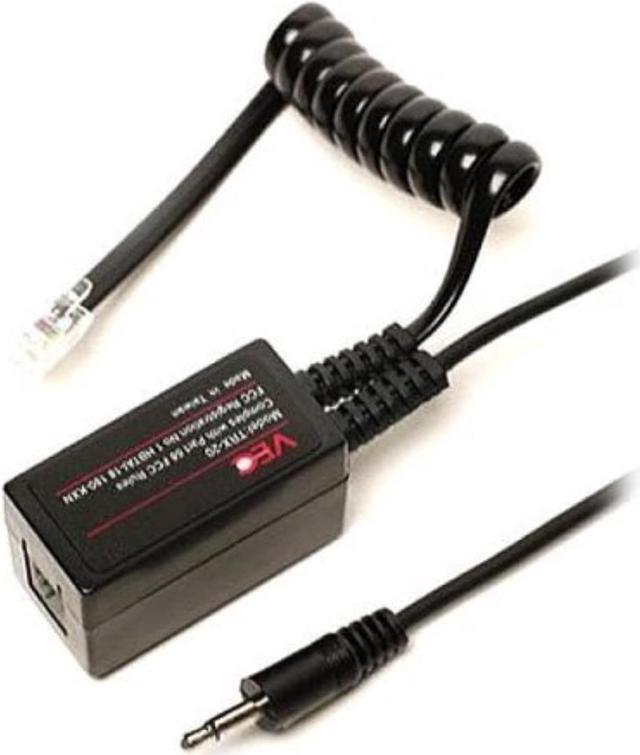 VEC TRX-20 Telephone Call Recording adapter with 3 ft. cord and 