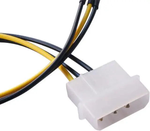 Alt view image 3 of 5 - 2 Pack 3-Pin ATX Fan to 4-Pin Molex Connector Cable Fan Power Adapter, 4-pin Molex/IDE to 3 Pin CPU Fan Power Cable