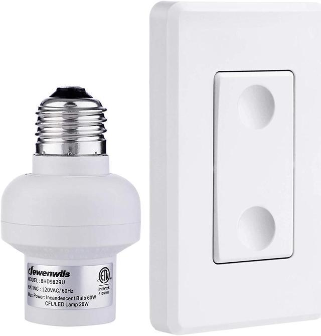 DEWENWILS Wireless Remote Control Light Switch and Receiver Kit