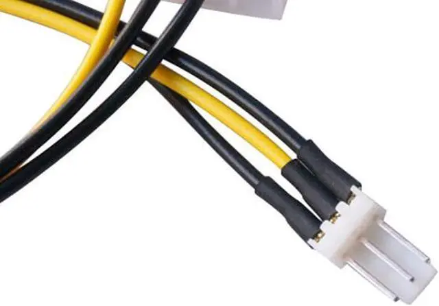 Alt view image 5 of 5 - 2 Pack 3-Pin ATX Fan to 4-Pin Molex Connector Cable Fan Power Adapter, 4-pin Molex/IDE to 3 Pin CPU Fan Power Cable