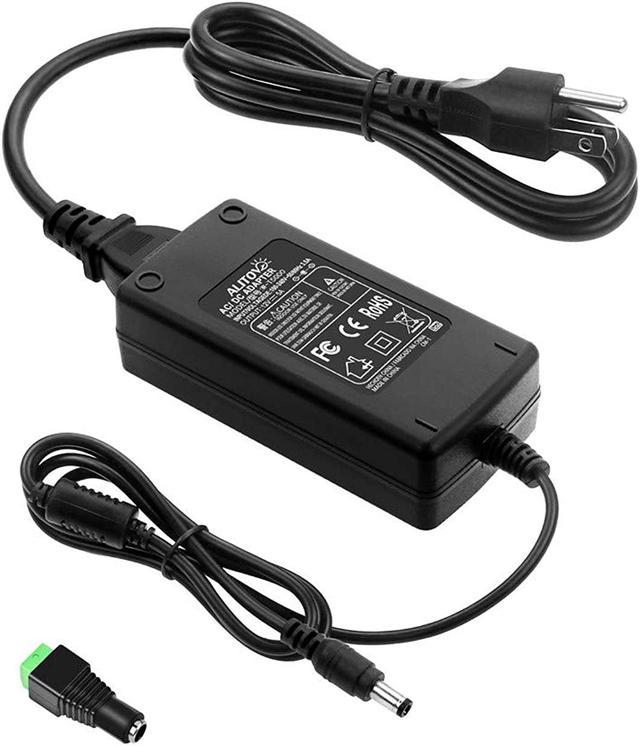 ALITOVE DC 12V 5A Power Supply Adapter Converter Transformer AC 100-240V  Input with 5.5x2.1mm DC Output Jack for 5050 3528 LED Strip Module Light 