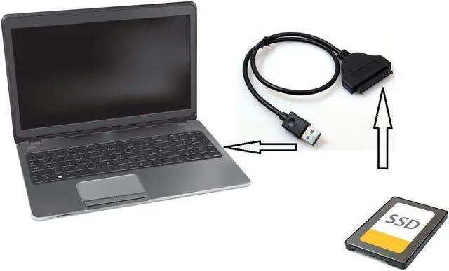 Alt view image 2 of 3 - SimYoung USB to SATA, USB 3.0 to SATA III Hard Drive Adapter Cable w/UASP Compatible for 2.5 inch HDD and SSD
