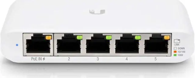 Alt view image 4 of 5 - Ubiquiti USW-Flex-Mini UniFi Switch Compact Gigabit 5-Port 802.3af/at PoE