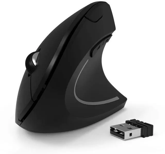 Main image of Wireless Vertical Mouse, 2.4G Wireless Ergonomic Optical Mouse with 3 Adjustable 800/1200 /1600 DPI, More Suitable for Big Hands